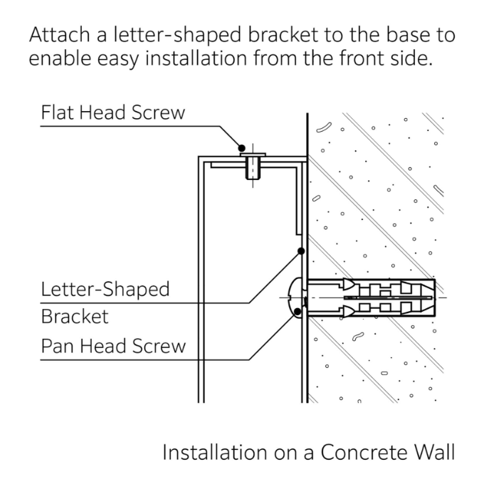 Letter-Shaped Bracket