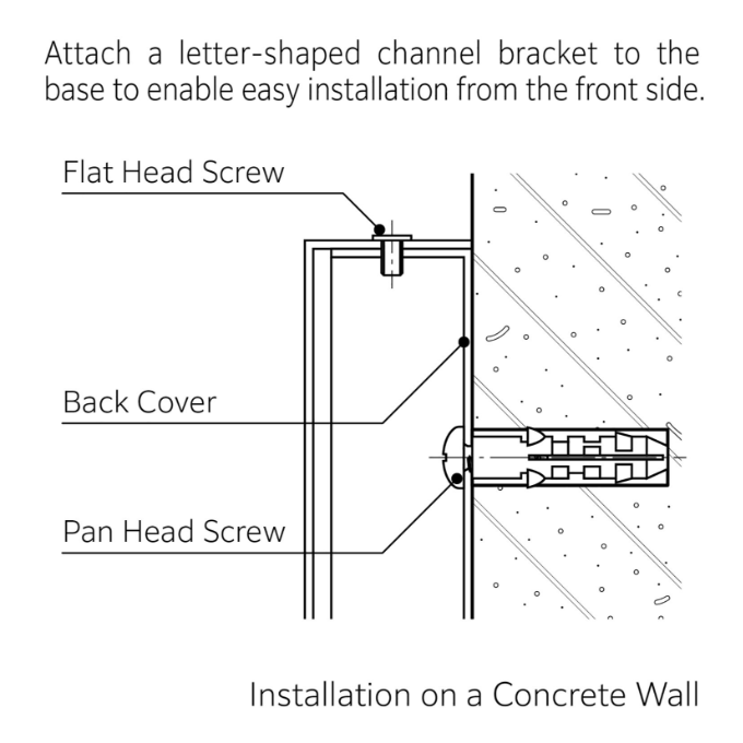 Letter-Shaped Channel Bracket