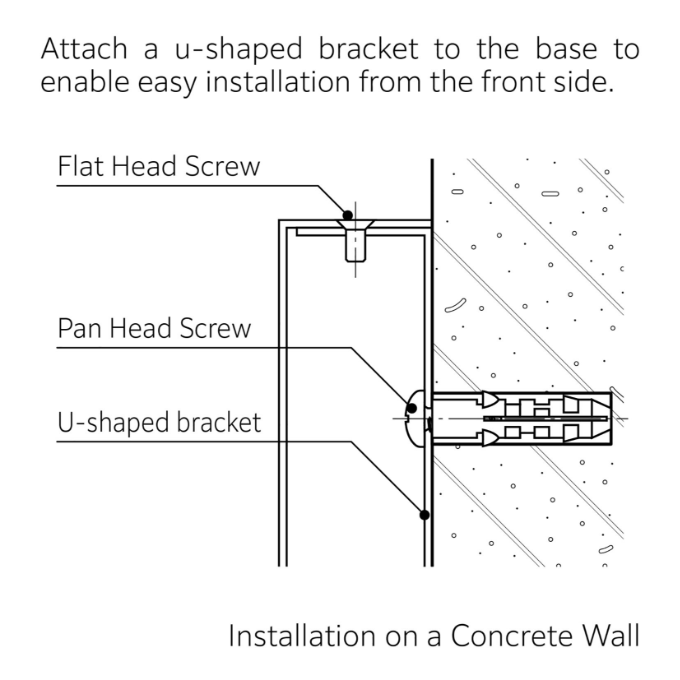 U-shaped bracket